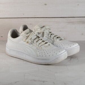 Puma GV Special Men Sneakers White Leather Lace Up Active Comfort Shoes Size 7C